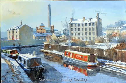 Skipton canal scene