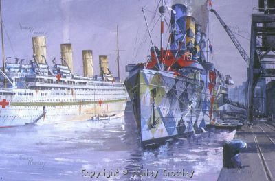 Britannic & Mauretania, Ocean Dock Southampton