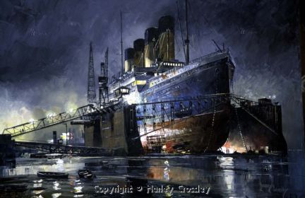 Olympic in Southampton Dry Dock