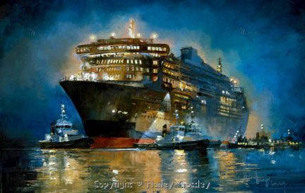 Queen Mary 2 first move